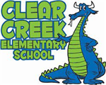 clear creek elementary with sparky dragon